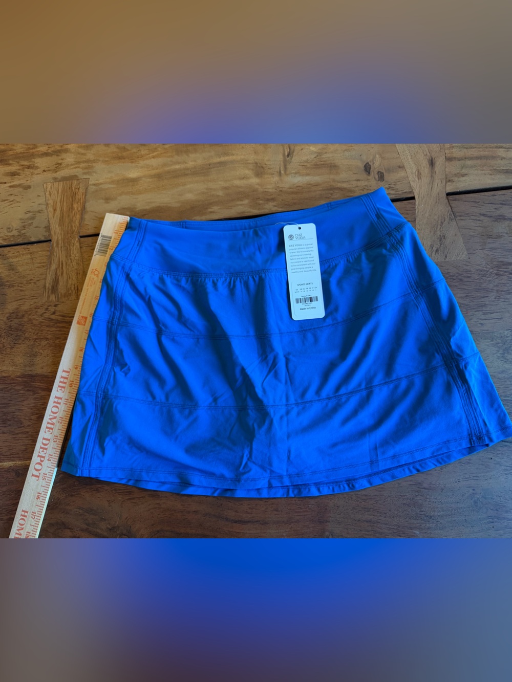 CRZ YOGA Women’s Athletic Skort- Vibrant Blue Size 8/10 New With Tag